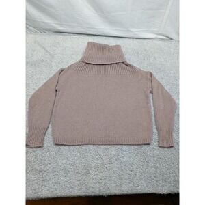 Lewit Mohair Silk Wool Blend Turtleneck Sweater Pink Small Cozy Soft Girly Warm‎